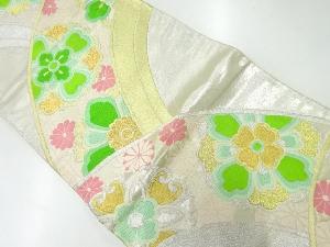 アンティーク　波に華紋織出し袋帯（材料）